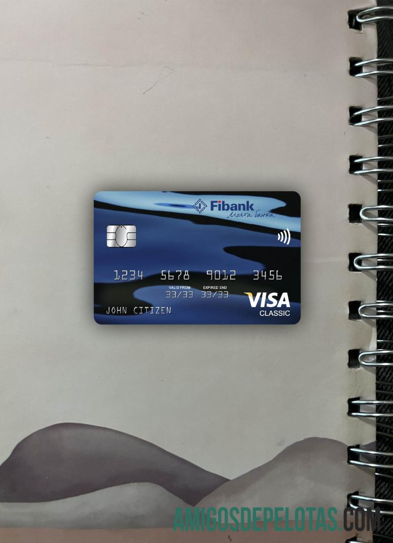 Cartão Guiné Fibank Visa Classic Photolook Frente baixar para verificação